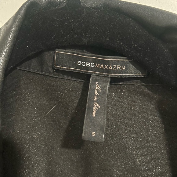 Bcbg faux leather button up - Picture 5 of 10